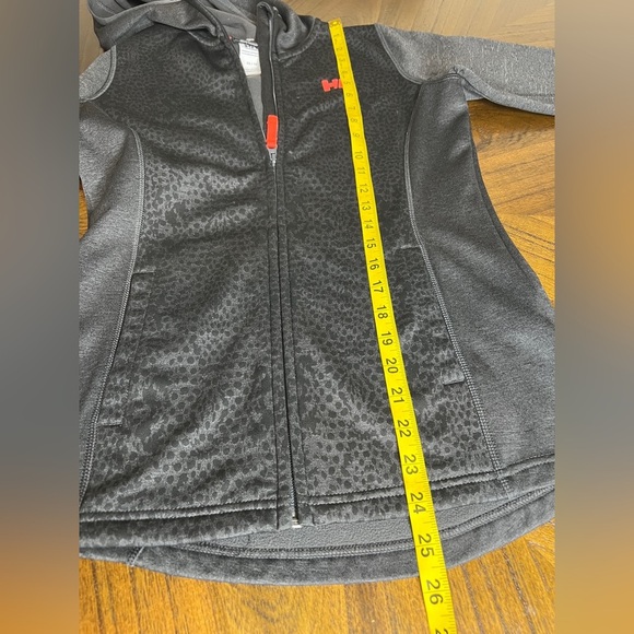 Helly Hansen Black Grey Leopard Print Full Zip Hoodie Jacket Women’s XS - Picture 6 of 6
